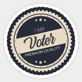 I AM VOTER Sticker